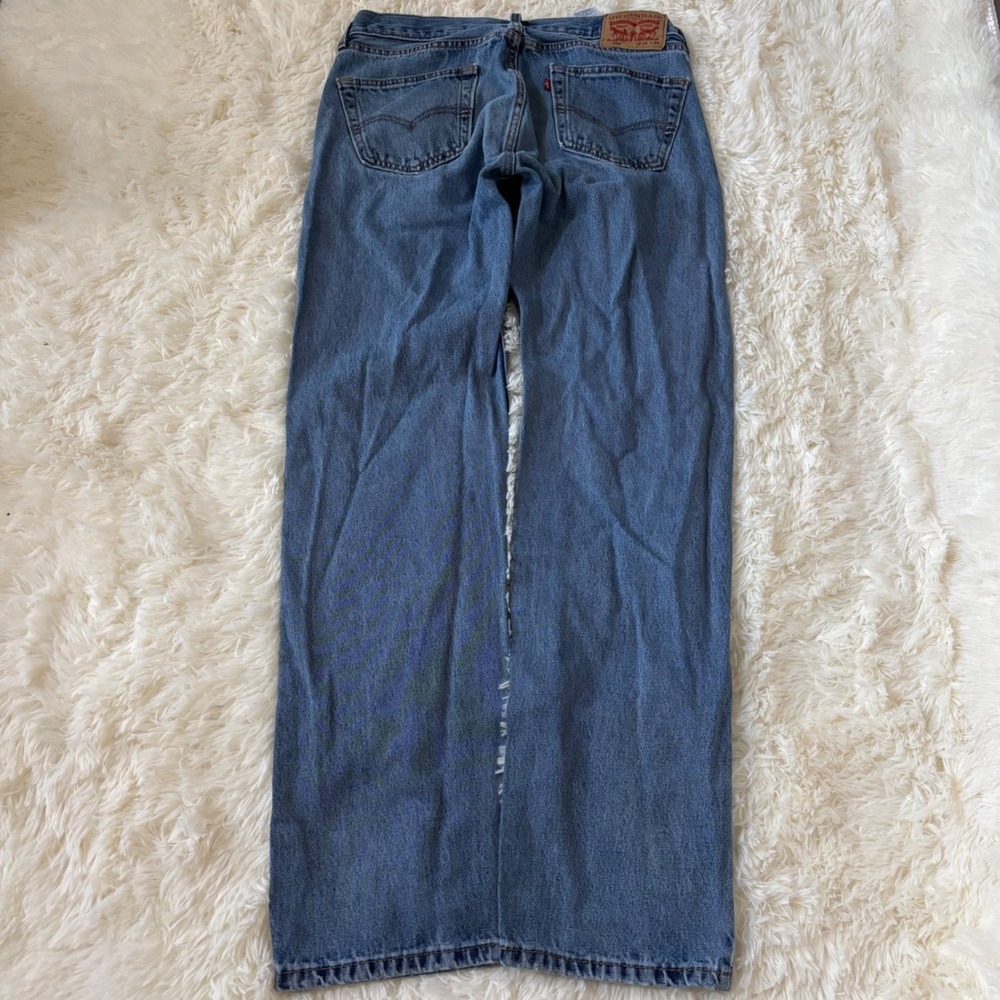 Levis 505 Regular Fit Jeans Mens 34x34 Blue Denim Straight Leg Pants 00505-0216